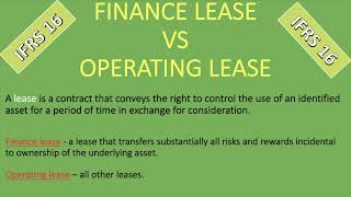 IFRS 16 LEASES  LESSORS and LESSEES with Journal Entries [upl. by Aloz814]