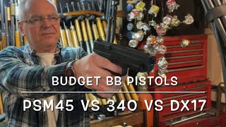 Budget bb plinker comparison Umarex DX17 Crosman PSM45 amp Daisy 340 the good the bad amp the ugly [upl. by Raddatz619]