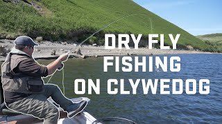 Head ranger Gazza Dixon fishing dry flies at Llyn Clywedog [upl. by Mungam]