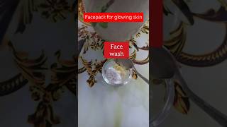 Instant glowing skin face pack  Homemade facepack glowing skin shorts glowingskin facemask [upl. by Evannia]