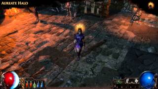 Path of Exile  Aureate Halo Helmet Effect [upl. by Waring51]