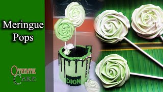 Meringue Pops රසම රස මෙරූන්ග් පොප්ස් හදමු Meringue Lollipops Recipe [upl. by Anaujik]