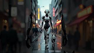 AIPowered Cyborg Walks Robot Dog  Stunning Animation by Flux AI Minimax AI amp Blender [upl. by Georgette]