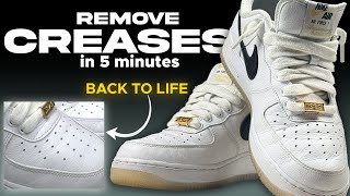 How to REMOVE CREASES from SNEAKERS EASY TIP punjabi sneakers diy [upl. by Lorianna]