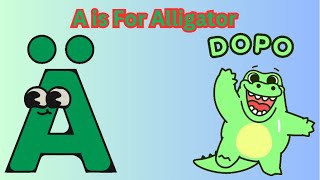 A is for AMAZING Alligator Alphabet Fun educational videos for kids animal song for kids [upl. by Ytoc]