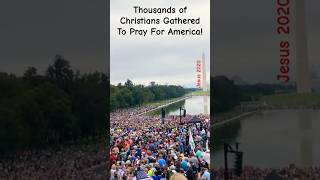 Hallelujah Thousands Gathered To Pray For America gospelmusic christianworship christianrevival [upl. by Ycniuq]