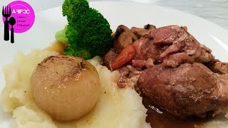 Anas Food  Easy Chicken coq au vin recipe [upl. by Alphonsa]