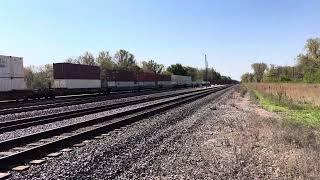 BNSF 7401 East  Murphy Road  Wilmington Il 101124 [upl. by Antone]