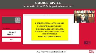 Codice civile  Lezione 6  Libro IV Obbligazioni e contratti [upl. by Artinek]