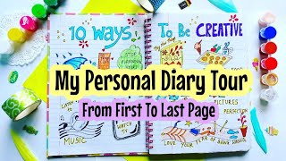 How to fill a Personal Diary from last to first page 😍 journalideas diaryideas [upl. by Boor]