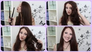 HOW TO STRAIGHTEN THICK CURLYWAVY HAIR [upl. by Dnomasor]