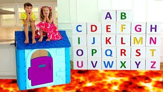 Roma and Diana learn the alphabet  ABC song [upl. by Lagiba]