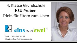 HSU 4 Klasse Grundschule  Proben mit Lösungen  Tipps amp Tricks für Eltern  einsundzwei [upl. by Dremann605]