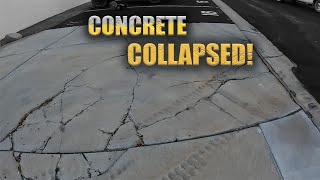 Concrete Driveway collapse repair OdellCompleteConcrete [upl. by Rothwell]