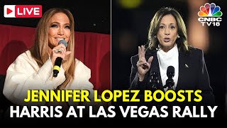 Jennifer Lopez LIVE Maná amp Lopez Rally with Kamala Harris in Las Vegas To Secure Latino Votes N18G [upl. by Aehtna690]