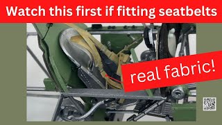 How to Fit HGW Real Cloth SeatbeltCockpit belts [upl. by Keiko]