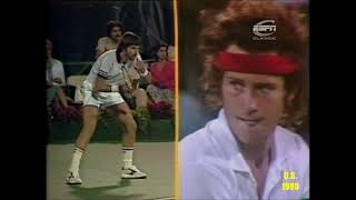 John McEnroe v Jimmy Connors U S Open 1980 [upl. by Atiuqahc]