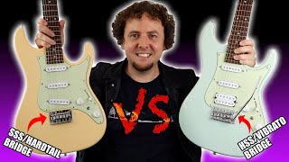 SSS vs HSS Stratocaster comparison featuring the Ibanez AZES31 and AZES40  Which is best for YOU [upl. by Ames572]