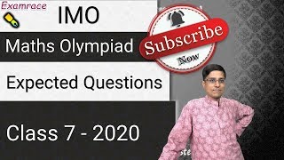 IMO Level 1IMO Level 2NSTSEMaths Olympiad Class 7  Expected Questions Quick Tricks [upl. by Amles]