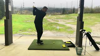 Golf Practice at Driving Range with wedge 8 Iron and hybrid  Session 49 [upl. by Nisay]