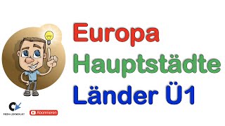 Europa Länder mit Hauptstädten bestimmen 1 [upl. by Blanchette201]