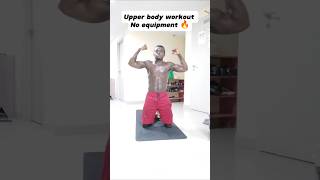 Upper body workout no equipment upperbodyworkout homeworkout [upl. by Saint]