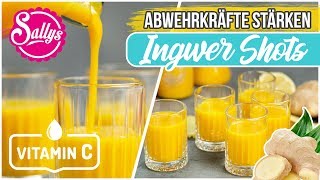 Abwehrkräfte stärken  Ingwer Kurkuma Zitronen Shots  Sallys Welt [upl. by Nosyaj568]