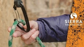 How To Clip A Quickdraw Rock Climbing Basics [upl. by Lerat]