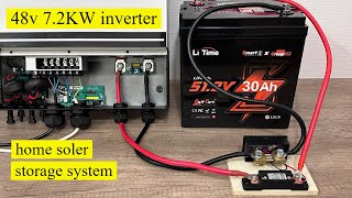 Complete installation home solar energy storage 48V system [upl. by Dhar]