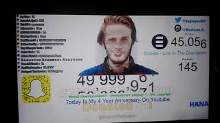 Pewdiepie 50 million subs past time [upl. by Osbert125]