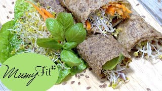 Wraps selber machen glutenfrei  Leinsamenwraps Rezept Anleitung [upl. by Anairad580]