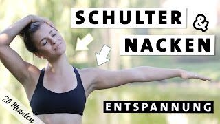 Yoga Schulter Nacken Entspannen  Verspannungen lösen  Übungen für den Alltag [upl. by Akers]