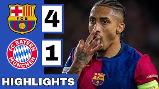 🔴Barcelona vs Bayern Munich 41 Extended HIGHLIGHTS  UEFA Champions League [upl. by Lanti671]