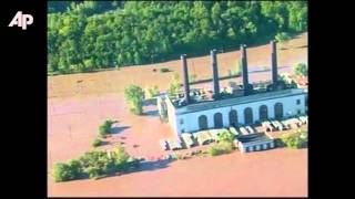 Raw Video NY Gov Flies Over Severe Flooding [upl. by Trish637]