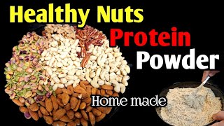 HEALTHY NUTS POWDER HIGH PROTEIN FOOS PREGNANCY DRINK HOME MADE PROTEIN POWDER authenticreceipe [upl. by Eissac642]