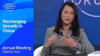 Recharging Growth in China  Davos 2024  World Economic Forum [upl. by Laeno]