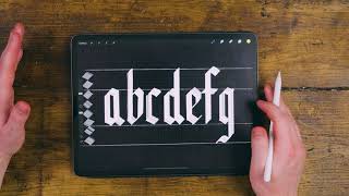 Black Letter Gothic Calligraphy Tutorial 2020 [upl. by Aissej]