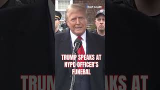 Trump Speaks at NYPD Officer Funeral [upl. by Hcire]