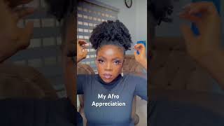 The most realistic human hair extension high puff Afro appreciation [upl. by Nivad]