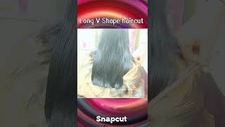 how to cut long v shape haircut  indian women long v shape haircutting  long hair cutting haircut [upl. by Aicenat]