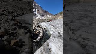 Walking on an active Glacier warwanvalley shorts [upl. by Eecyaj639]