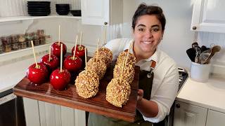 A Fall Favorite Homemade Candy Apples and Carmel Apples [upl. by Eibocaj]