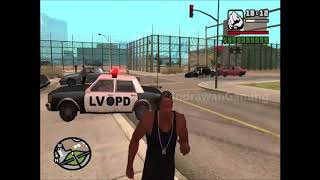 GTA San Andreas  Mega Punch on Peds and Police 2 [upl. by Ema]