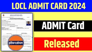 IOCL Non Executive Admit Card 2024 Exam Date Check ioclcom [upl. by Ahsiekram]