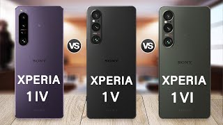 Sony Xperia 1 VI Vs Sony Xperia 1 V Vs Sony Xperia 1 IV Specs Review [upl. by Enomar]