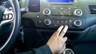 How to turn off AC on Defrost in 20062011 Honda Civic  IMPROVES POWER AND FUEL ECONOMY [upl. by Nertie]