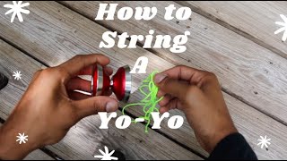 How to setup and use your first yoyo Beginner yoyo tutorial string Lesson [upl. by Anivahs]