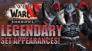 ALL Legendary Set Appearances  In Game Preview  Shadowlands [upl. by Lanoil640]