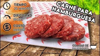 Cómo preparar Carne para Hamburguesas  Paso a paso [upl. by Ilil]