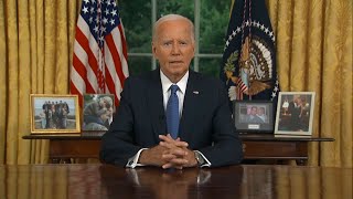 FULL SPEECH President Joe Biden gives address after dropping out of 2024 election [upl. by Ayanat]